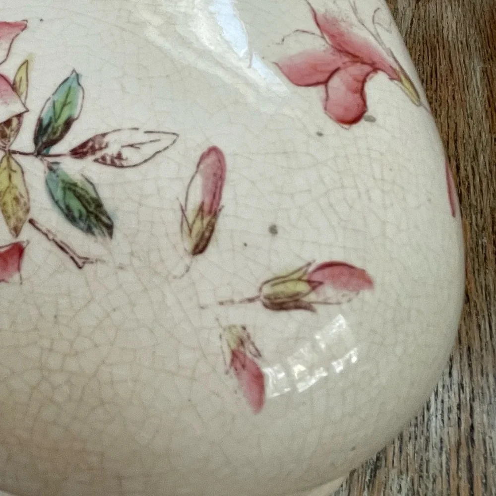 Antique Ironstone Pink China E.T.P. Co. Floral Pattern Pitcher❤️ - Picture 9 of 12